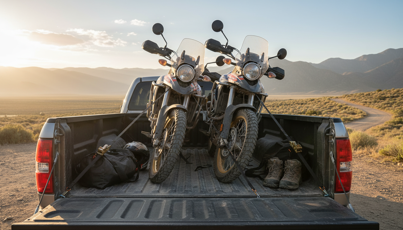 4 Ratchet Tie-Down Straps: Metal Buckles for Cargo