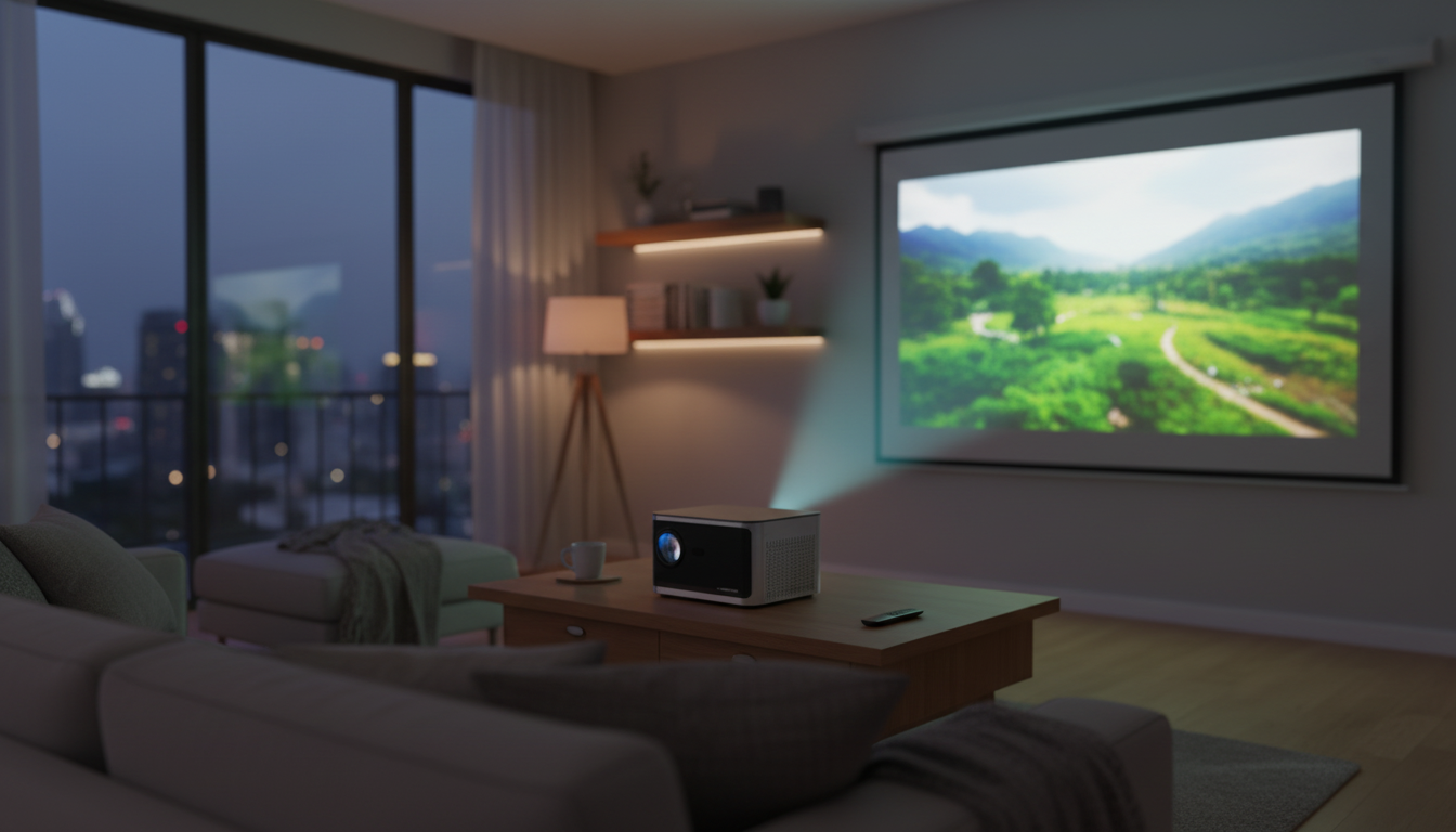 Android 11 4K Home Projector: 580 ANSI, WiFi 6, BT