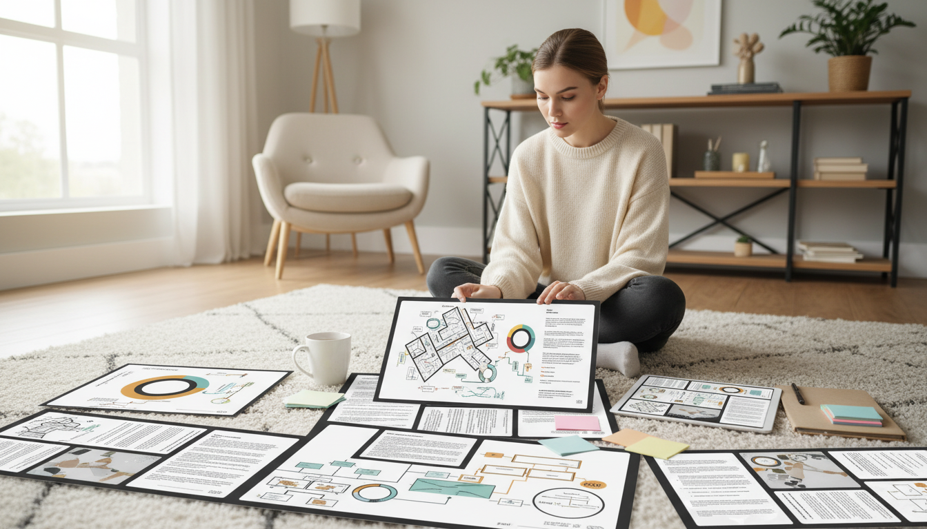 Create a Life Vision Map: Values, Goals, and Weekly Actions