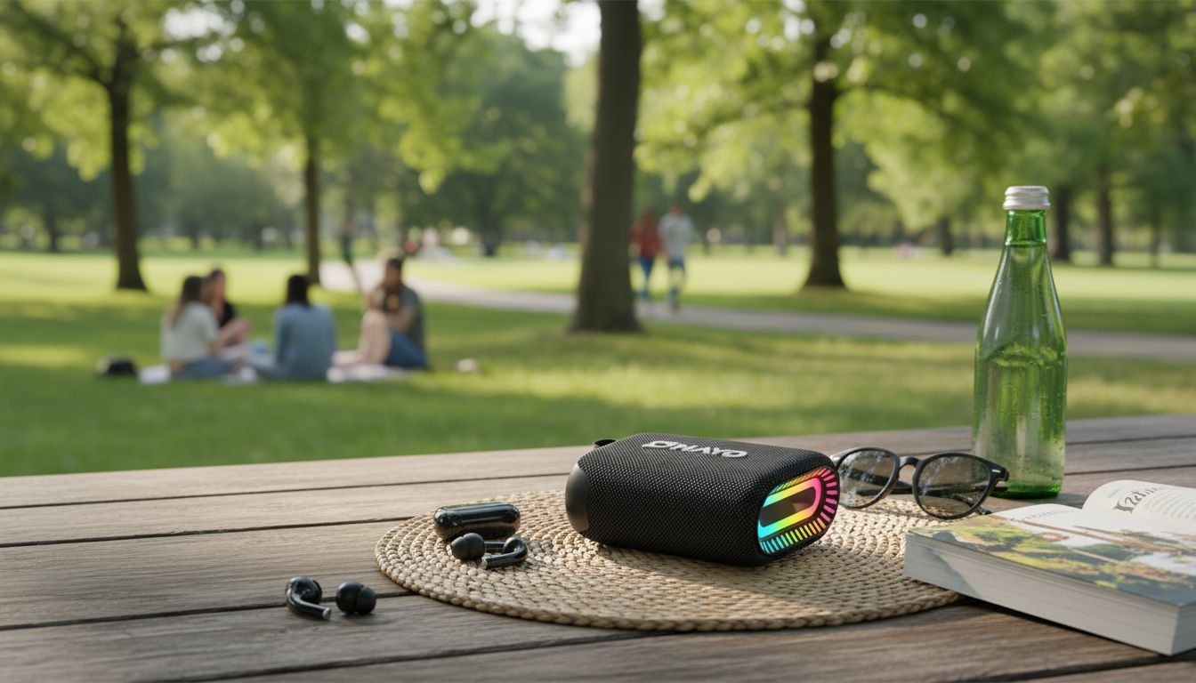 Hook-Clip Bluetooth Speaker: IPX7 Waterproof, 24H Play