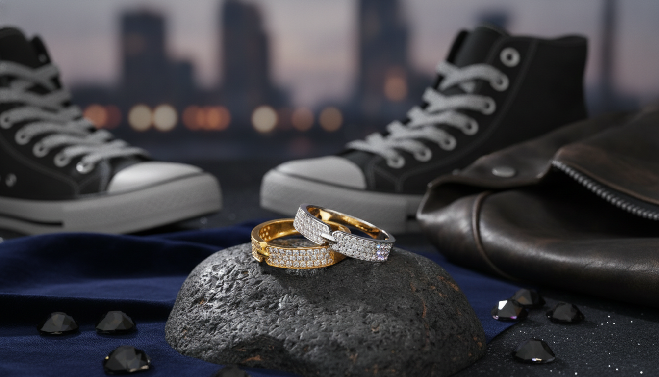 Iced Out Hip Hop Bling Ring: Big Shine, Easy Style