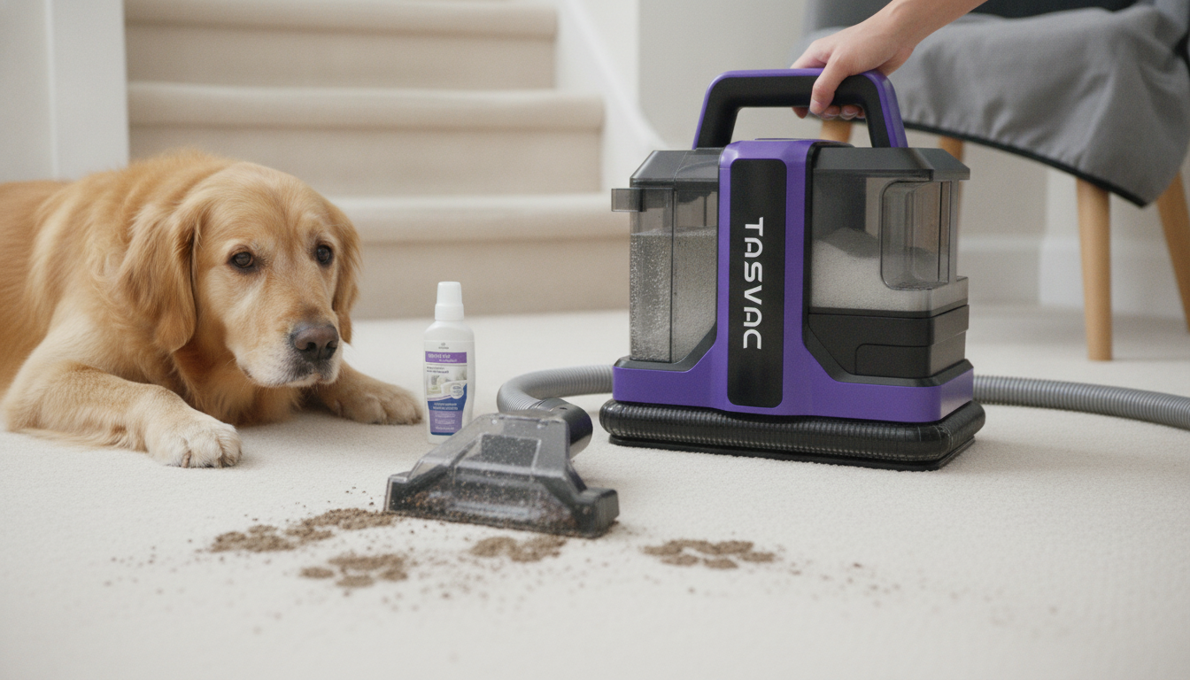 Portable Spot Cleaner for Pet Stains, Stairs & Car Seats