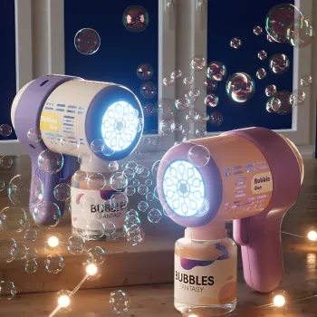 Light-Up Automatic Bubble Machine for Kids: Party Fun