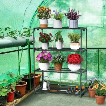 Extra-Wide 4-Tier Greenhouse Shelving (2-Pack) Guide
